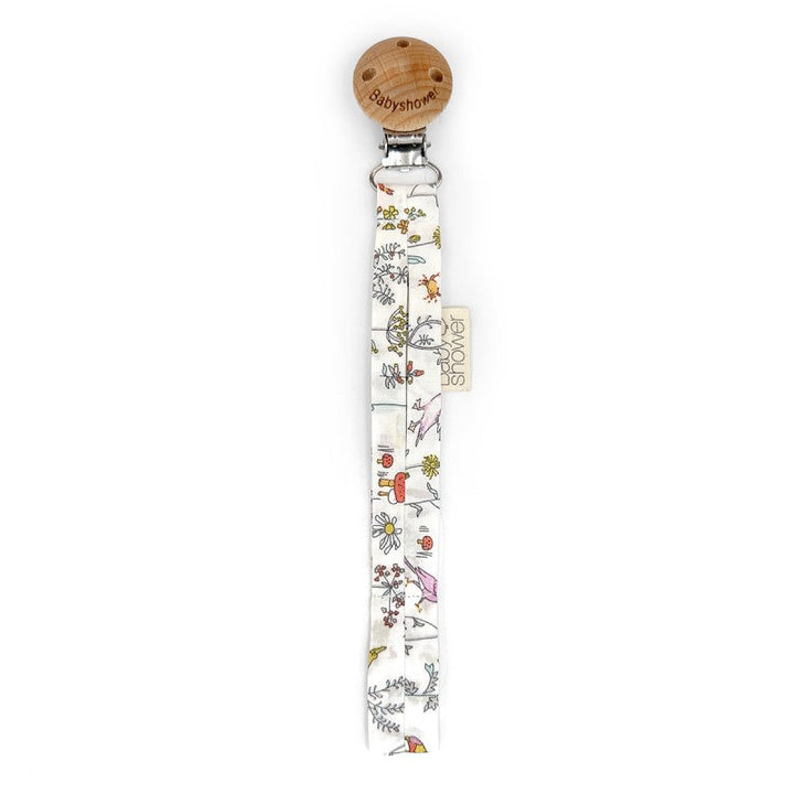 Wood and Liberty Print Pacifier Holder