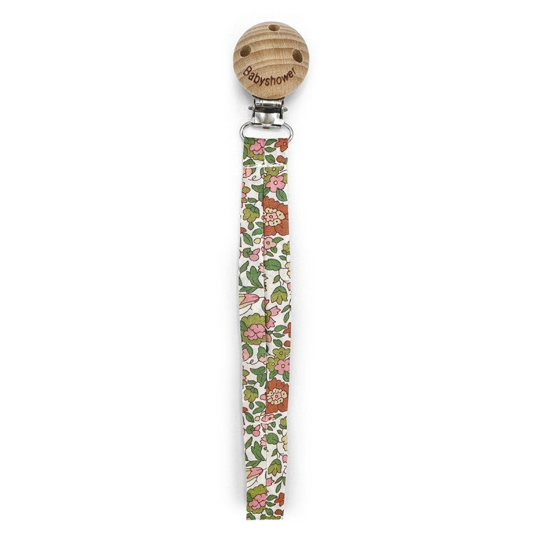 Wood and Liberty Print Pacifier Holder