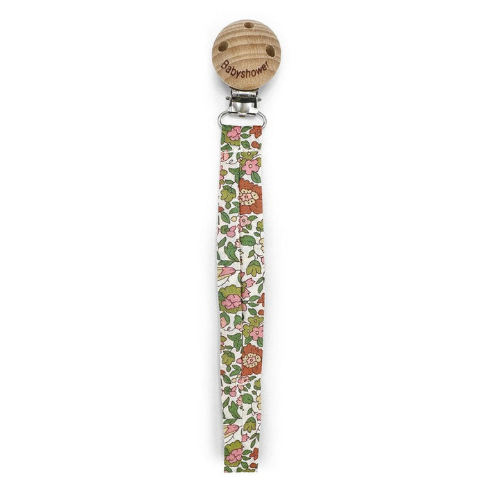 Wood and Liberty Print Pacifier Holder