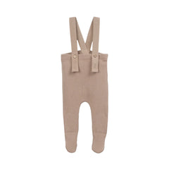 A front view of the Play Up rib leggings in brown.