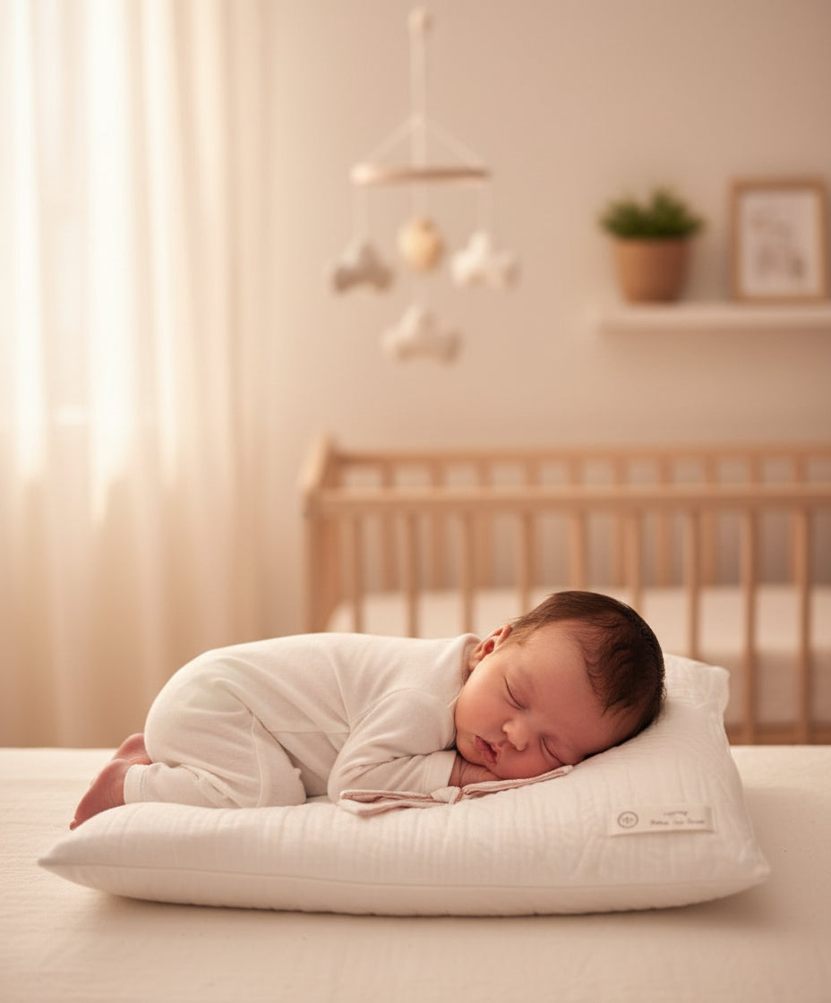 Latte Baby Jacquard Blanket with Colored Edge