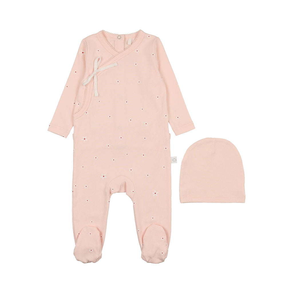Pouf Floral Wrap Footie