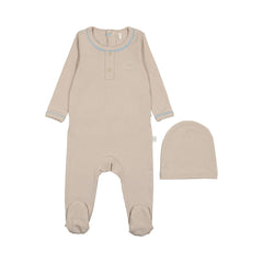 Pouf Taupe/Blue Grandpa Fooite