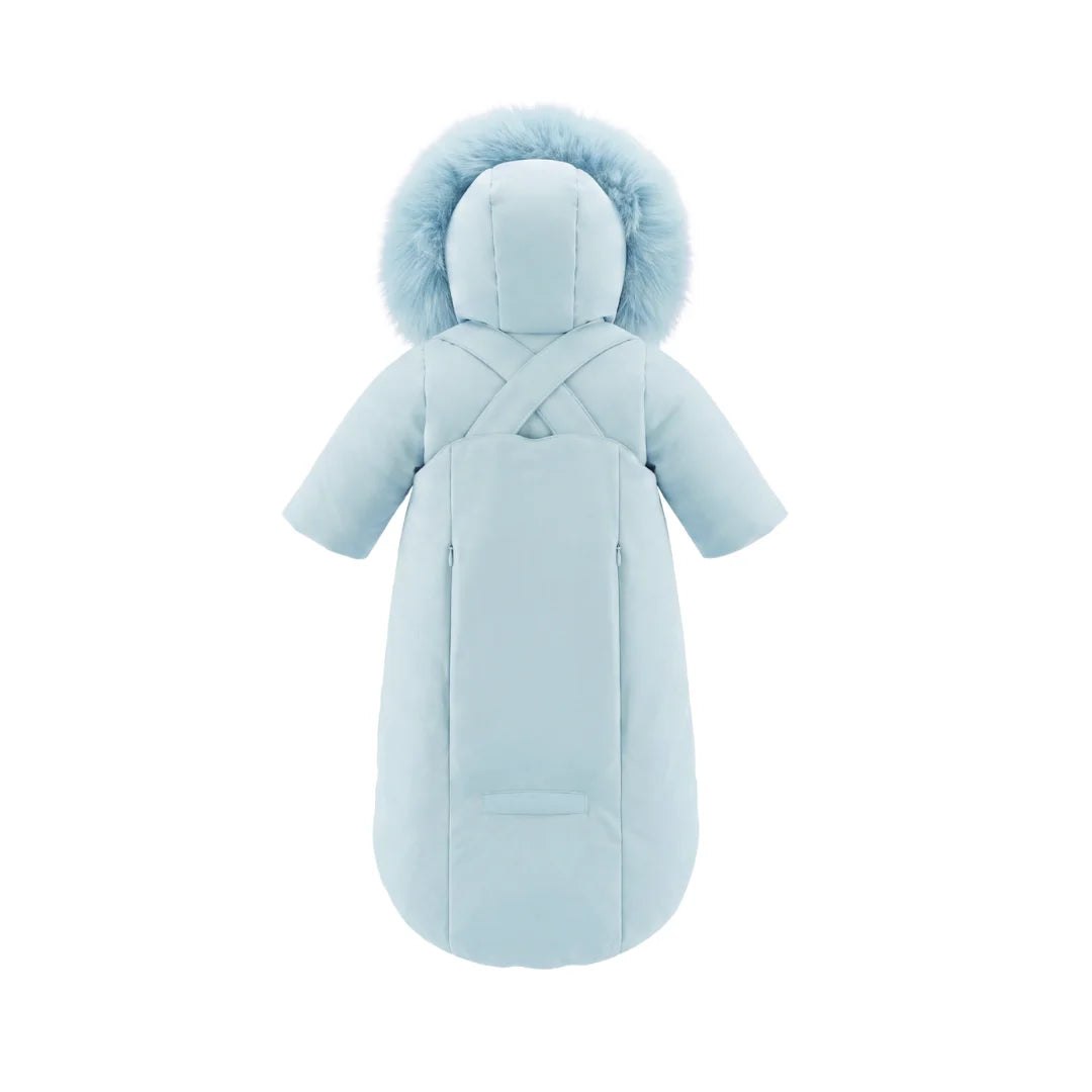 The clean back view of the Pramie boy's winter snow suit.