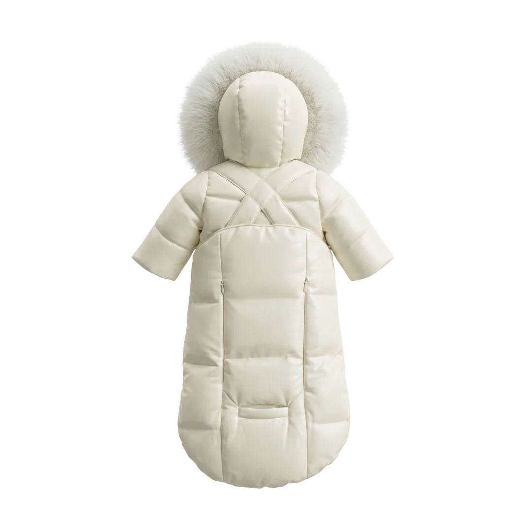 The clean back view of the Pramie boy's winter snow suit.