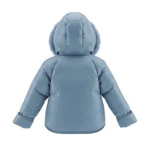 The clean back view of the Pramie boy's winter jacket.