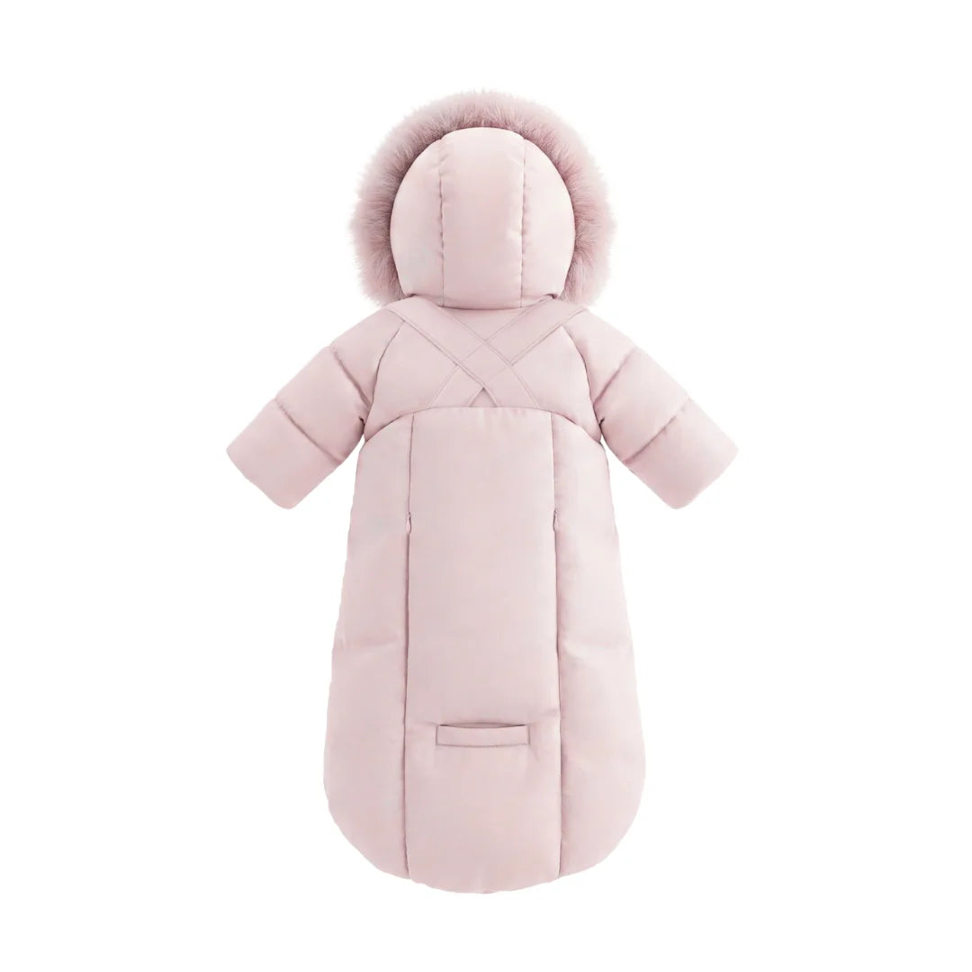 The clean back view of the Pramie girl's winter snow suit.