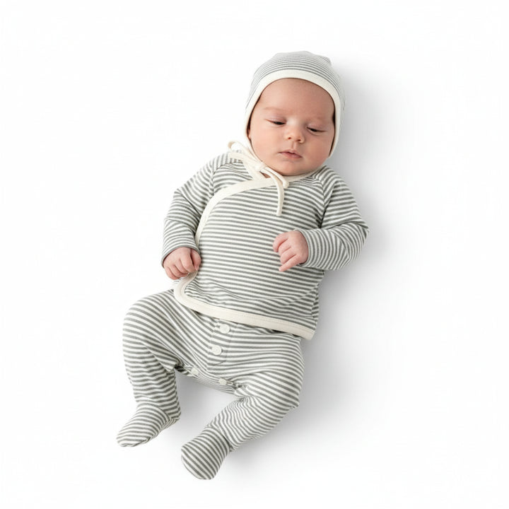 Quincy Mae Natural Confetti Knit Bonnet | Soft Baby Knit Hat