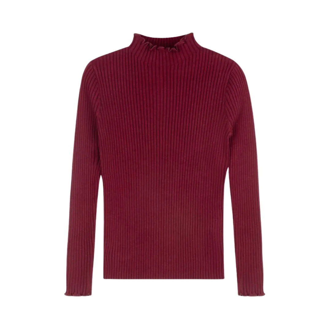Byke – Lettuce Trim Mockneck | Wine
