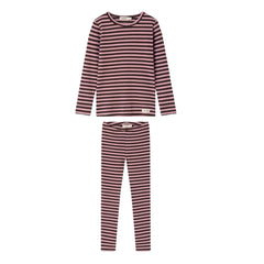 MarMar Copenhagen – Heather Stripe Legging Set | Heather Red