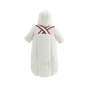 Pramie Snow Suit Binding Red 3m-9m