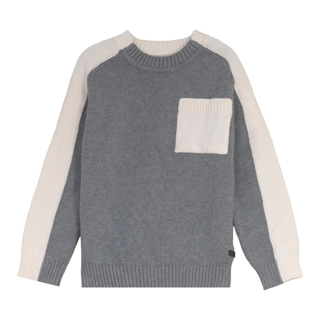Blumint – Two Tone Pocket Detail Mockneck | Grey