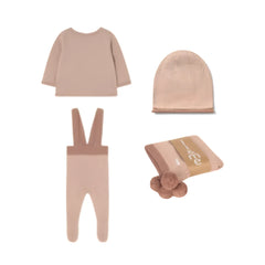 Li & Me – Knit Suspenders 4-Piece Set | Candy Bloom