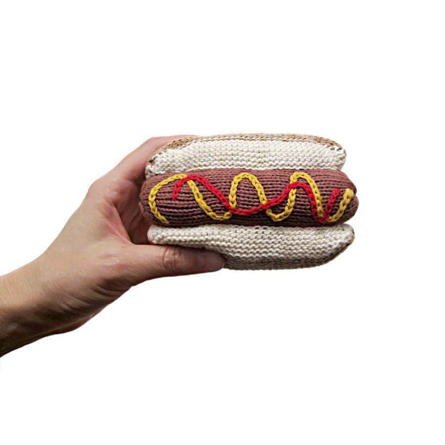 Estella Organic Baby Toys - Newborn Rattles | Hot Dog