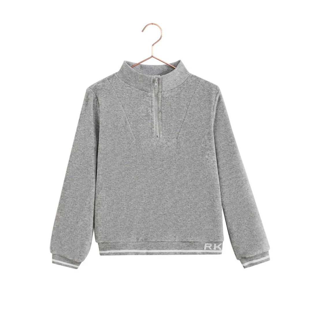 RetroKid Reese zipper sweatshirt front view