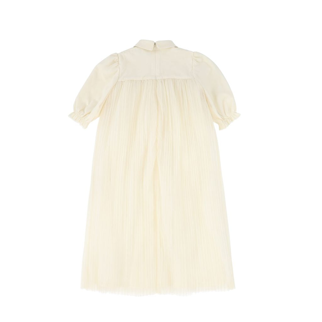 Francesca Guiliano - Grosgrain Lattice Puff Sleeve Dress