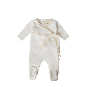 citrine baby footie, citrine baby layette,Citrine Layette Couture
