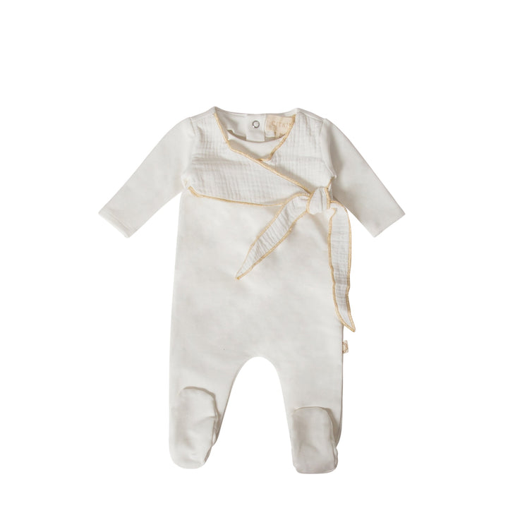 citrine baby footie, citrine baby layette,Citrine Layette Couture
