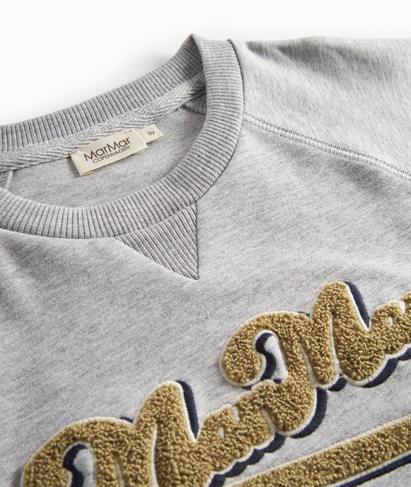 MarMar Copenhagen Theos Sweatshirt – Dark Bronze Logo Unisex Kids Pullover
