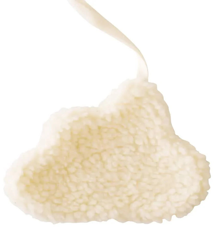Alimrose Baby Sherpa Paci Clip Cloud Ivory