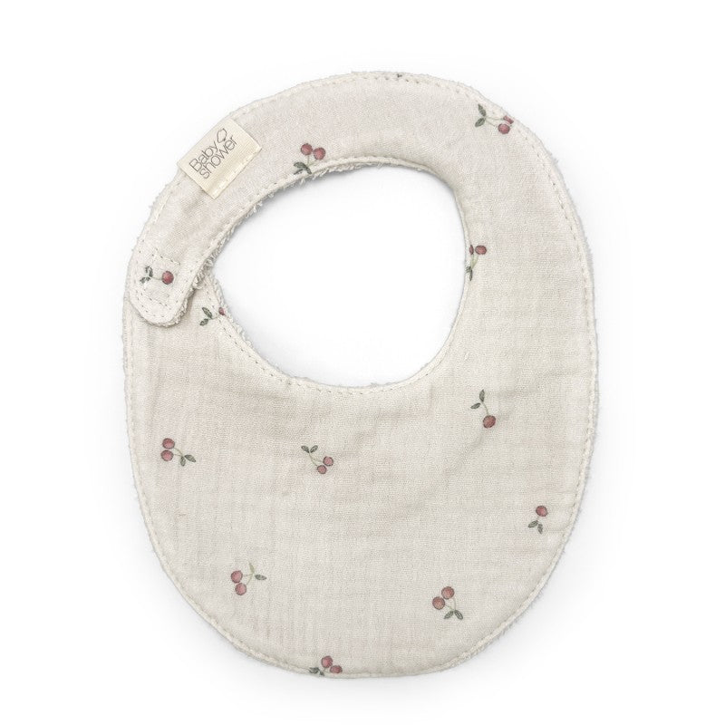 Cherry print bib