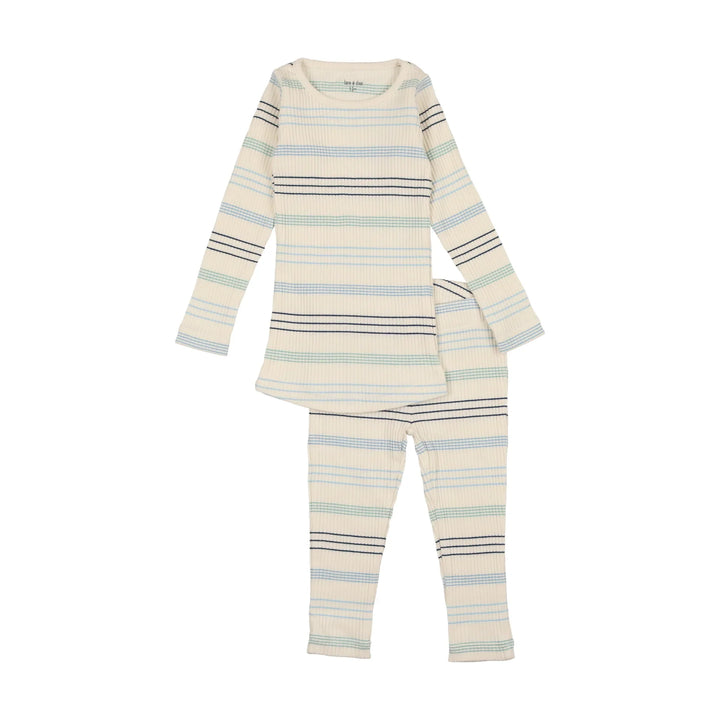Bee & Dee Blue Stripe Loungewear