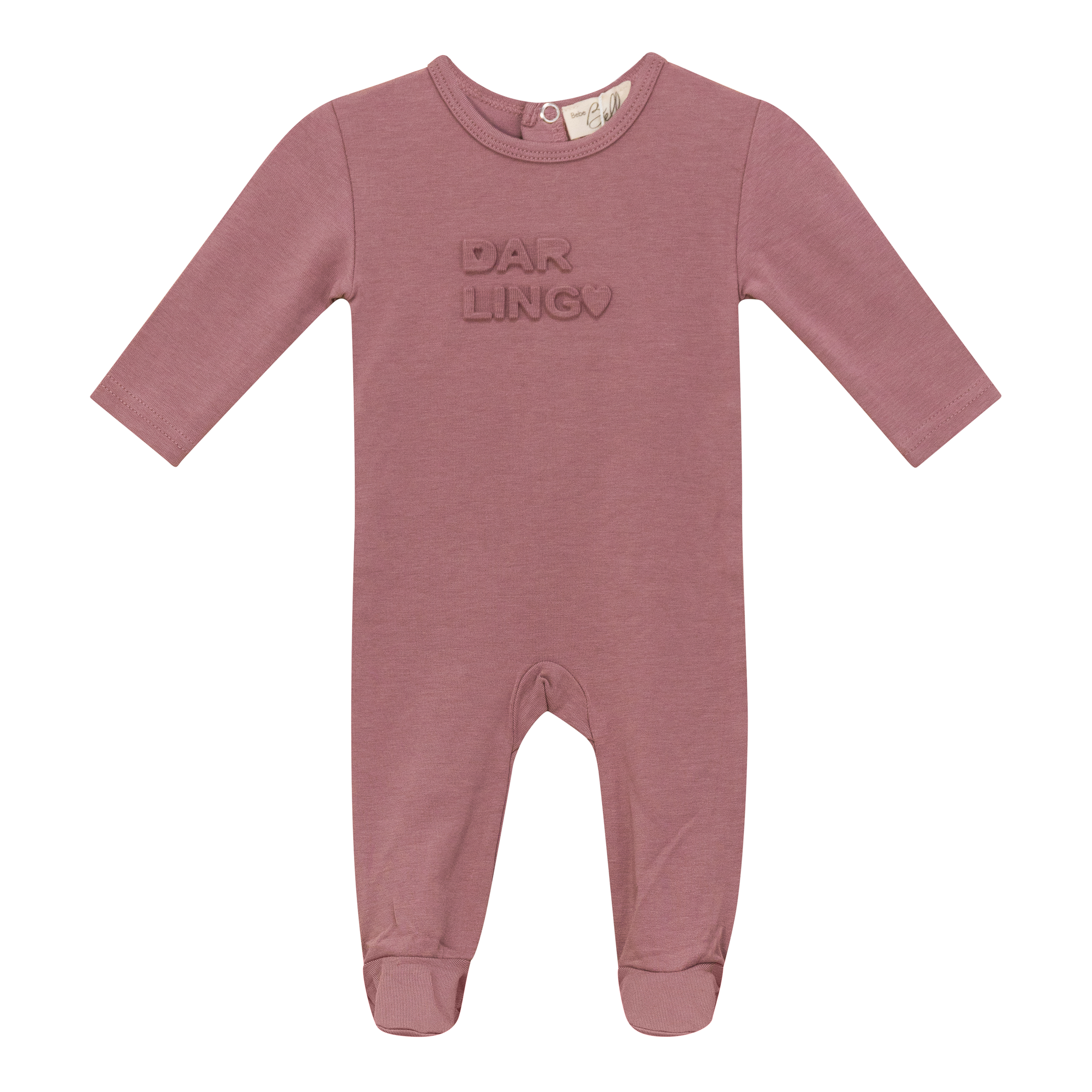 Bebe Bella Rose Bumped Up Print Modal Footie