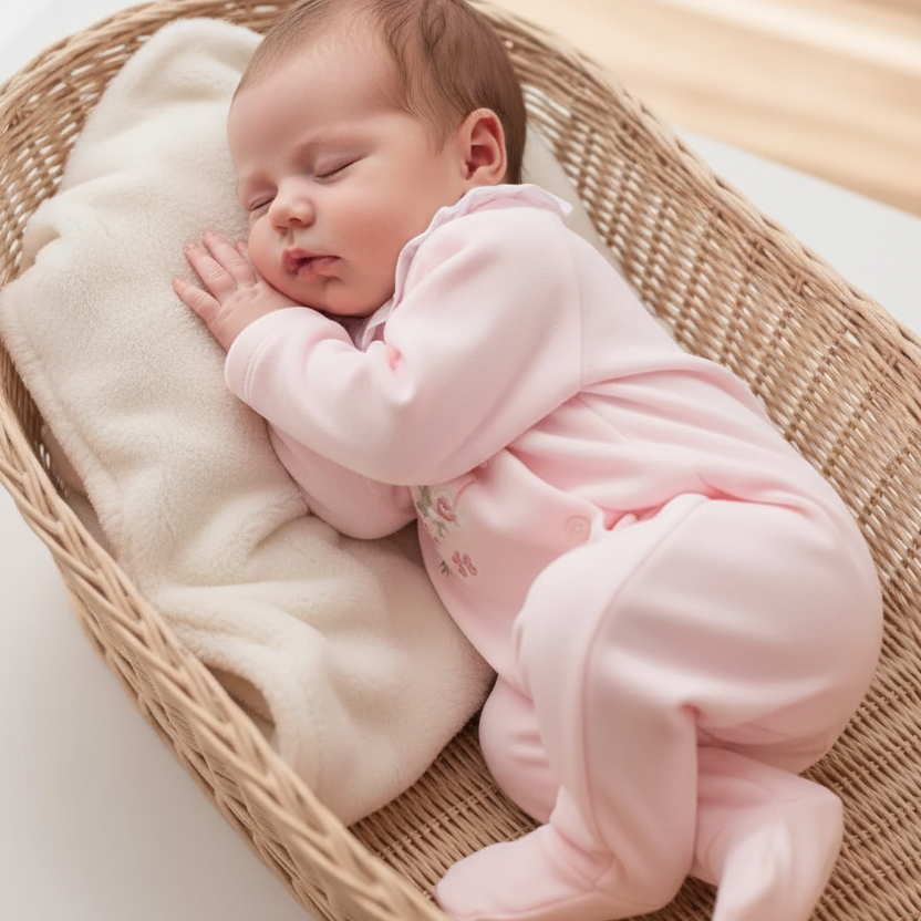 Tartine et Chocolat Embroidered Cotton Pajamas – Heritage French Sleepwear in Rose