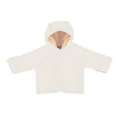 Bebe Organic Lumi Chenille Natural Jacket + Bonnet