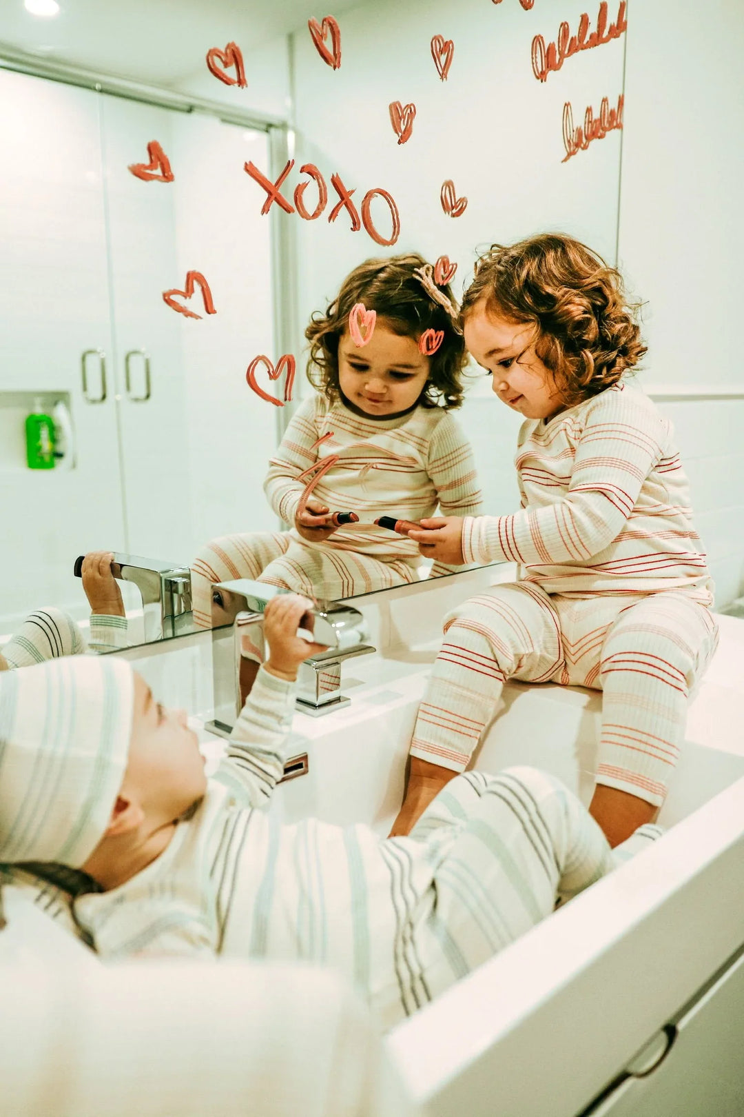 Bee & Dee Pink Stripe Loungewear