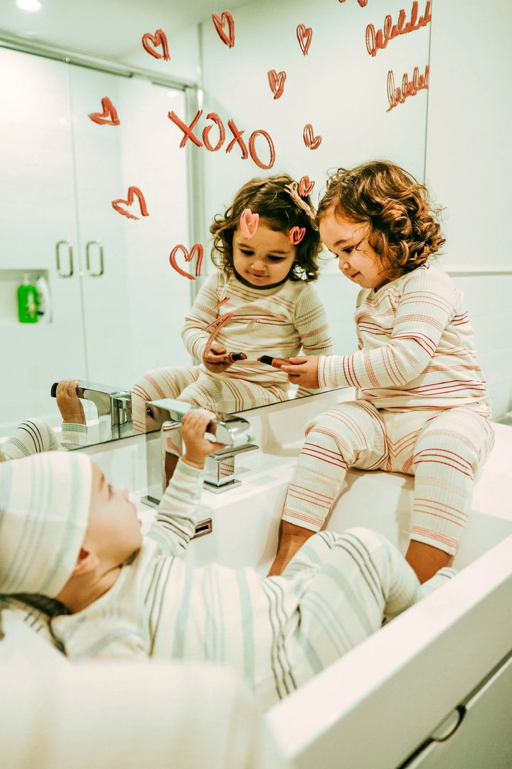 Bee & Dee Pink Stripe Loungewear