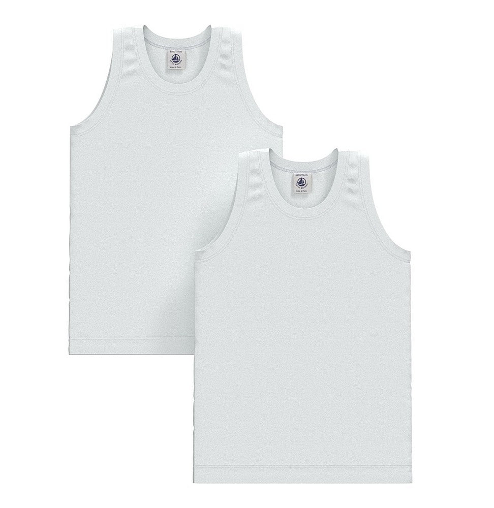 petit bateau boys 2 pack tank top