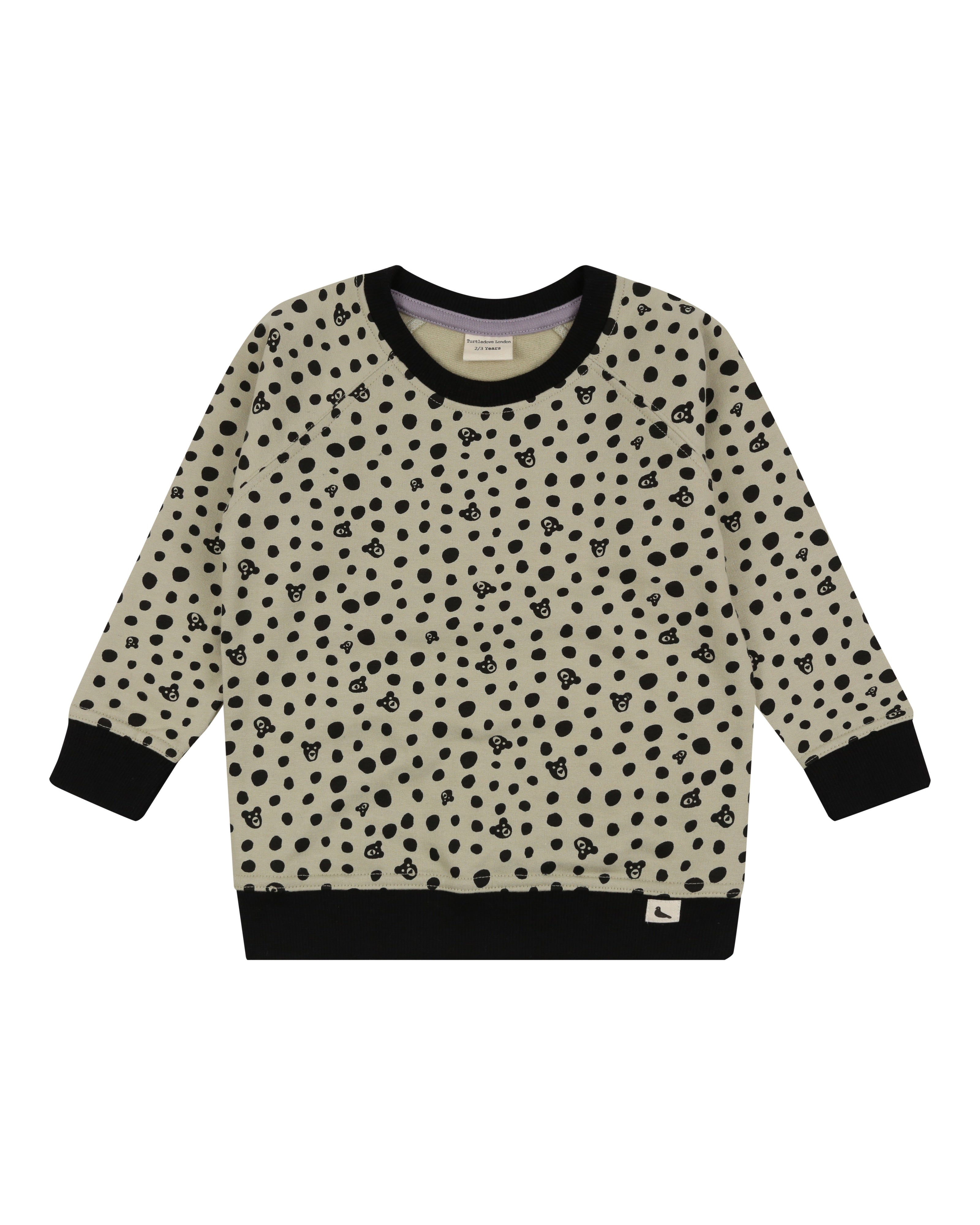 Turtledove Bear Print Sweatshirt