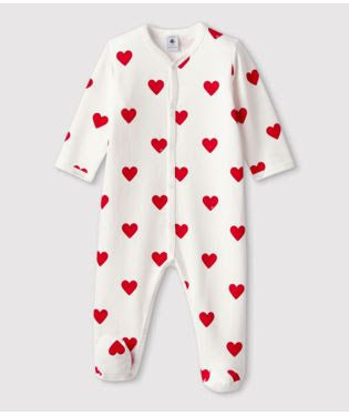 PETIT BATEAU pyjama velours garçon ou fille 12m — FAMILY AFFAIRE