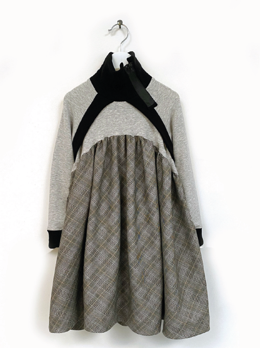 Knit Combo Dress by Anja Schwerbrock Belgium