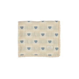 Bebe Organic Patchwork Heart Blanket