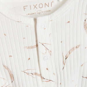 Fixoni Egret Wheat Rib Footie