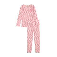 Retro Kid Heather Pink Logo Detail Loungwear