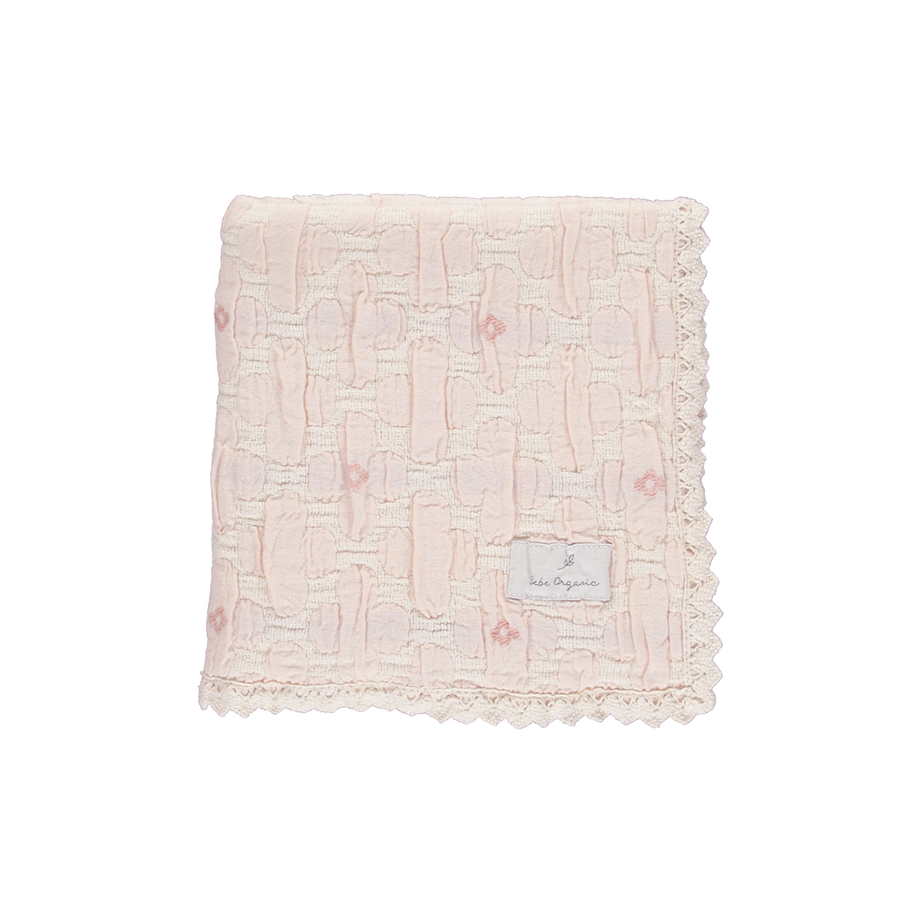 Bebe Organic Flower Motif Blanket