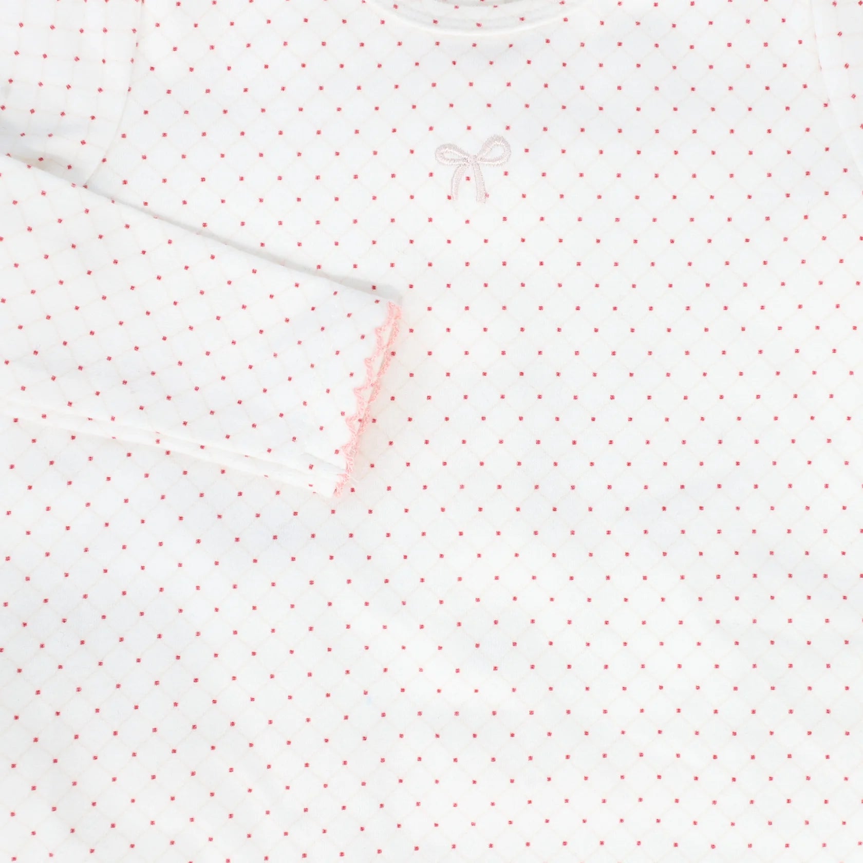 Bebe Jolee White/Pink Rope Print Footie