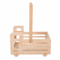 A breathtaking Wooden Truck Wagon with Wheels, showcasing its authoritative architectural timber frame and refined minimalist silhouette.
