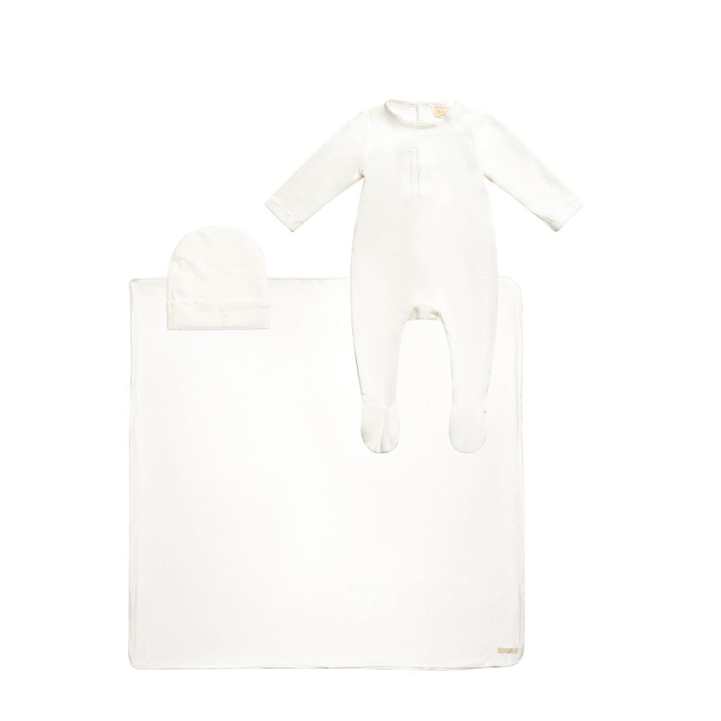 Bubani Off White Puff Dot B 3 Pc Set