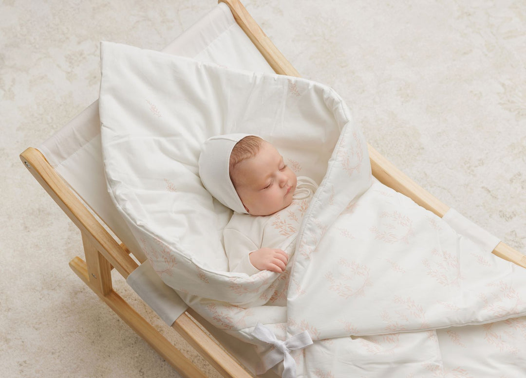 Peluche Pink Botanical Baby Wrap Playmat