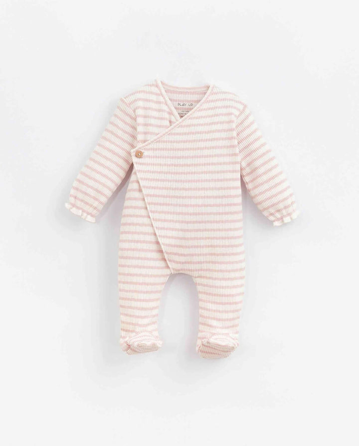 Play Up Kimono Striped Footie