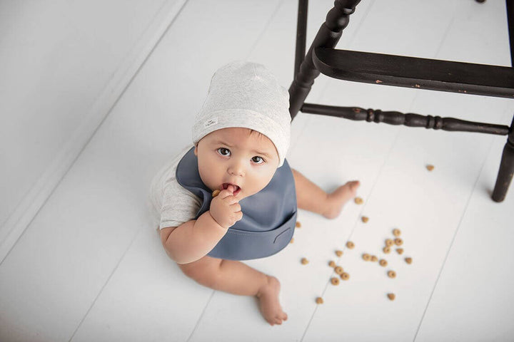 Bleu La La Classic Set of Soft Vegan Leather Easy Clean Bibs