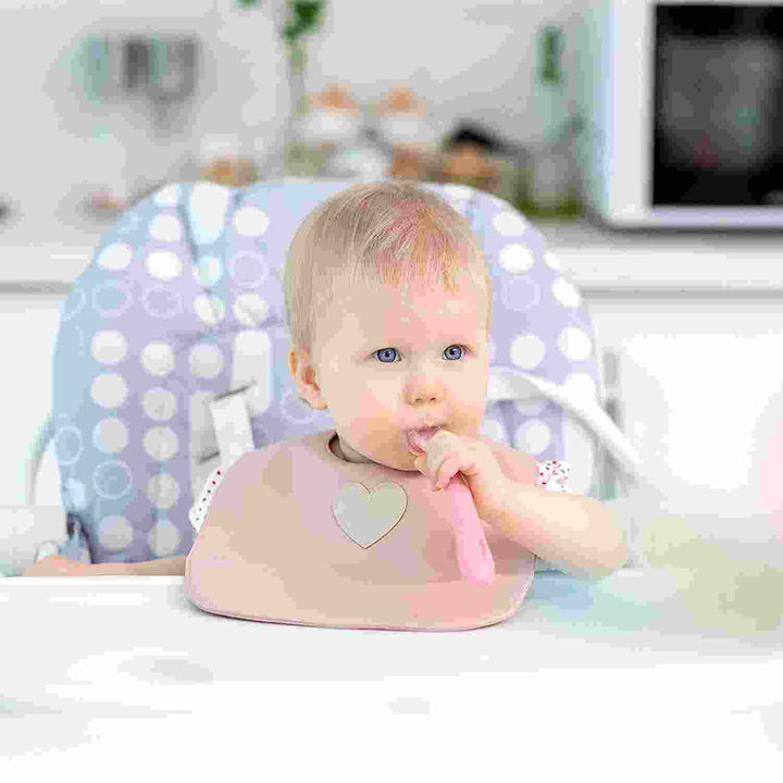 Bleu La La Trendsetter Set of Soft Vegan Leather Easy Clean Bibs