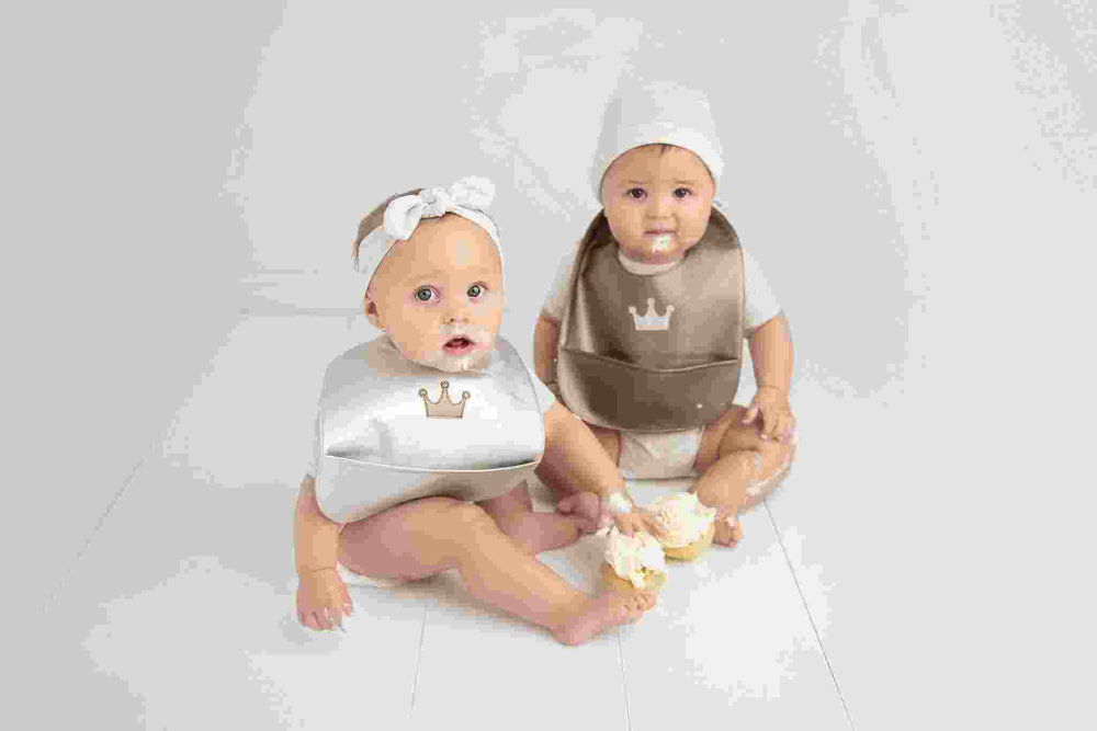 Bleu La La Trendsetter Set of Soft Vegan Leather Easy Clean Bibs