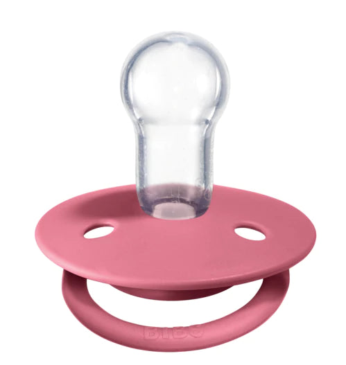 bibs pacifier de lux silicone 2 pk coral