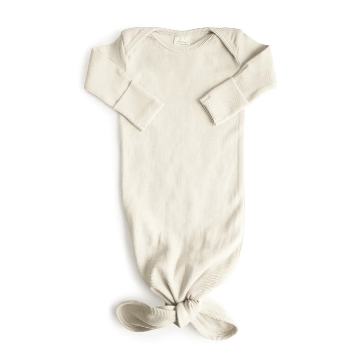 Mushie Ribbed Knotted Gown (Colors)