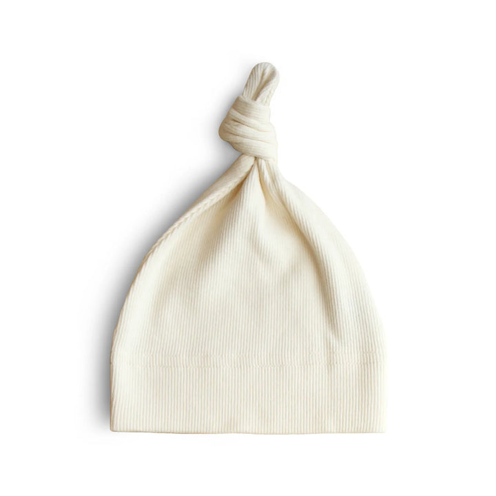 Mushie Ribbed Baby Beanie (Colors)